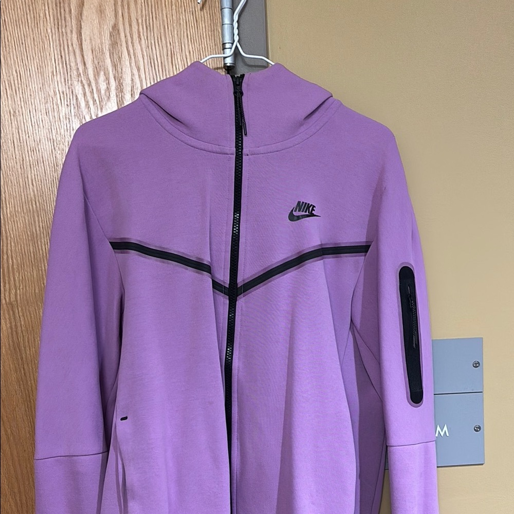 Nike-Tech lavender Zip-Up Hoodie